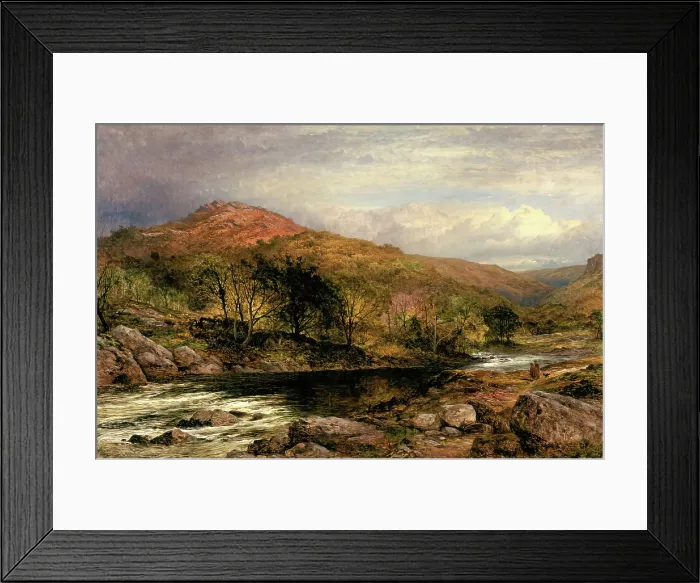 Framed Print : Autumn in North Wales, 1867. Creator: Benjamin Williams Leader Framed Print : Autumn in North Wales, 1867. Creator: Benjamin Williams Leader