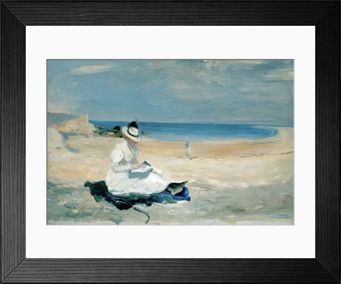 Framed Print : The Shore at Dornoch, 1896. Creator: Edith Hacon Framed Print : The Shore at Dornoch, 1896. Creator: Edith Hacon