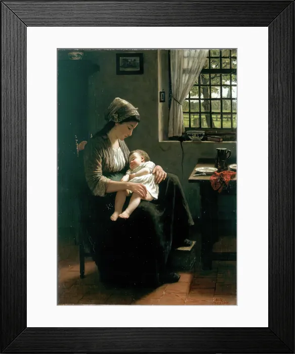 Framed Print : Le Bonheur d'une Mere, 1869. Creator: David Adolf Constant Artz. Le Bonheur d'une Mere, 1869. Creator: David Adolf Constant Artz Framed Print : Le Bonheur d'une Mere, 1869. Creator: David Adolf Constant Artz. Le Bonheur d'une Mere, 1869. Creator: David Adolf Constant Artz