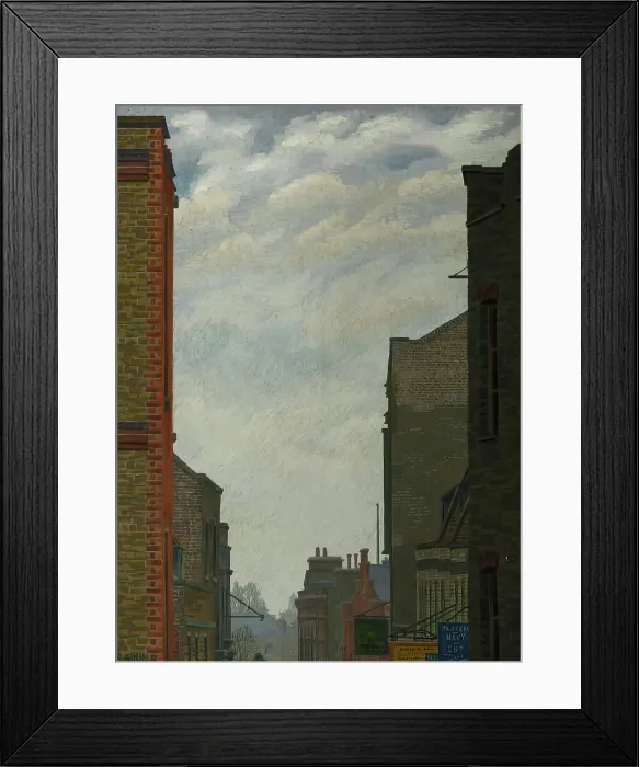 Framed Print : Flask Walk, Skyline, 1934. Creator: Charles Ginner Framed Print : Flask Walk, Skyline, 1934. Creator: Charles Ginner