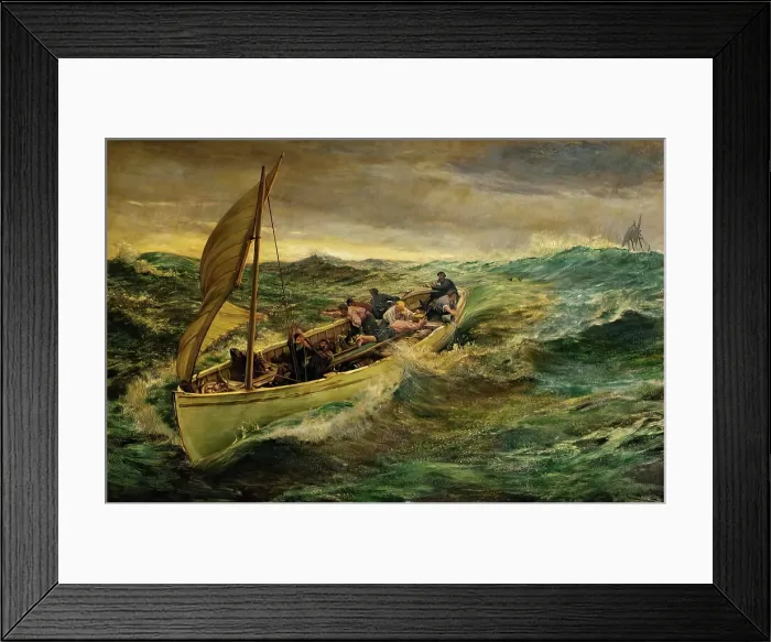Framed Print : The Crew, 1902. Creator: Charles Napier Hemy Framed Print : The Crew, 1902. Creator: Charles Napier Hemy
