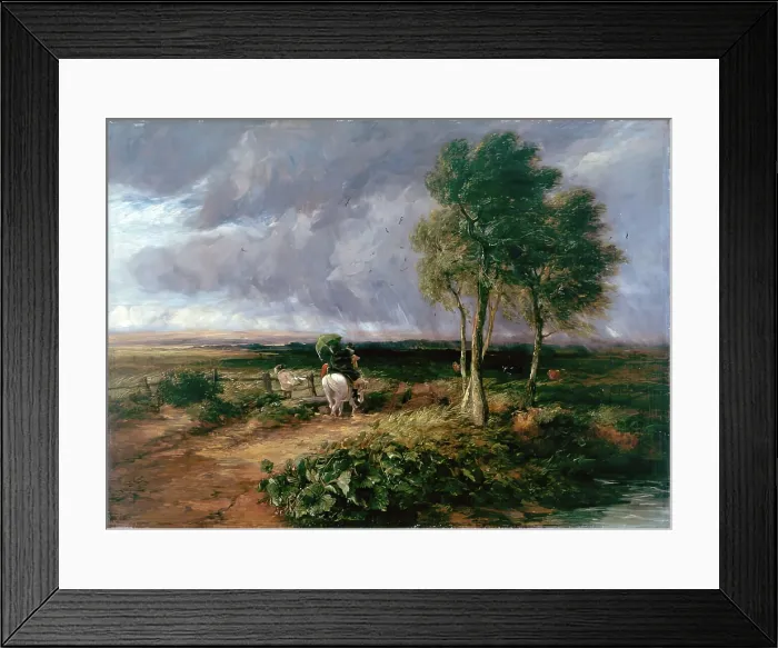Framed Print : Wind, Rain and Sunshine, 1845. Creator: David Cox the Elder Framed Print : Wind, Rain and Sunshine, 1845. Creator: David Cox the Elder