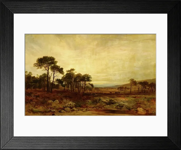 Framed Print : Glen Dee Deer-Forest, 1869. Creator: James Docharty Framed Print : Glen Dee Deer-Forest, 1869. Creator: James Docharty