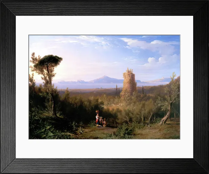 Framed Print : Cicero's Tomb at the Bay of Gaeta, 1837. Creator: James William Giles. Cicero's Tomb at the Bay of Gaeta, 1837. Creator: James William Giles Framed Print : Cicero's Tomb at the Bay of Gaeta, 1837. Creator: James William Giles. Cicero's Tomb at the Bay of Gaeta, 1837. Creator: James William Giles