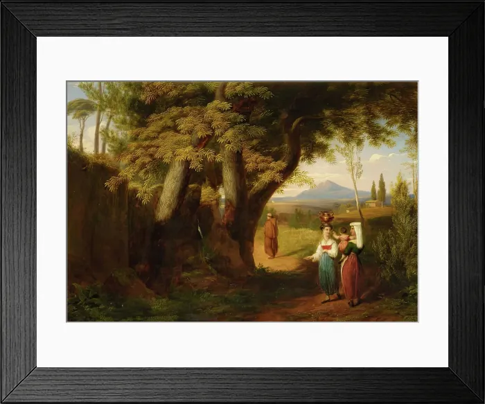 Framed Print : The Borghese Gardens, Rome, 1850-1870. Creator: James William Giles Framed Print : The Borghese Gardens, Rome, 1850-1870. Creator: James William Giles