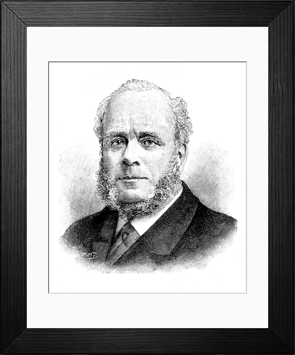 Framed Print : The late Mr. W. Saunders, M.P. 1895. Creator: P Naumann Framed Print : The late Mr. W. Saunders, M.P. 1895. Creator: P Naumann