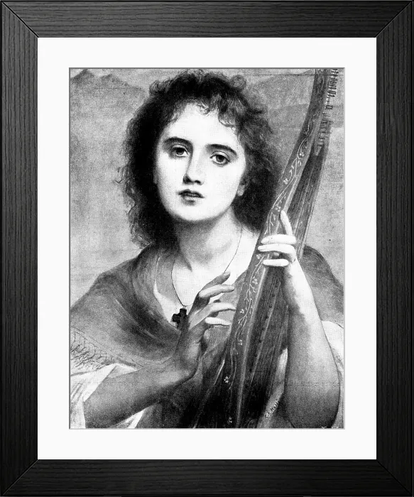 Framed Print : Pictures from the New Gallery: Erin - C. E. Halle, 1895. Creator: George Meisenbach Framed Print : Pictures from the New Gallery: Erin - C. E. Halle, 1895. Creator: George Meisenbach
