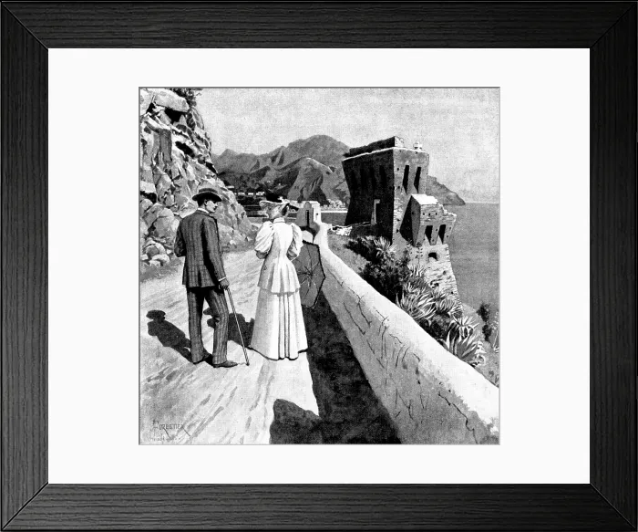 Framed Print : Adam Johnstone's Son: 'I'm sorry, too, ' he said quietly. 'Shall we turn back?', 1895 Framed Print : Adam Johnstone's Son: 'I'm sorry, too, ' he said quietly. 'Shall we turn back?', 1895