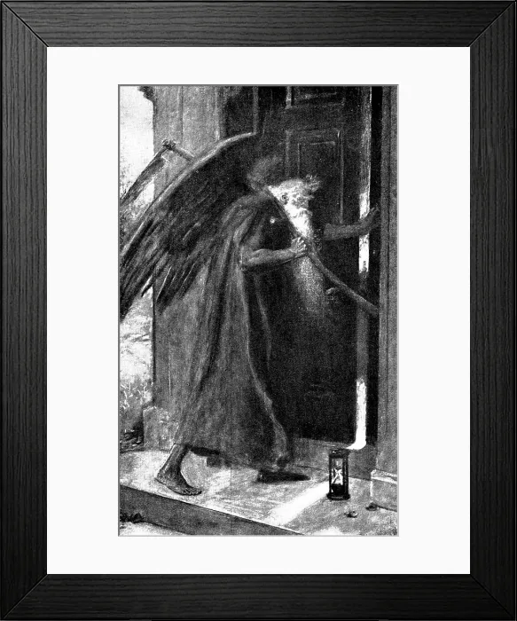 Framed Print : Pictures from the New Gallery: Time, The Reaper - Sir John E. Millais, Bart. R.A. 1895. Creator: Unknown Framed Print : Pictures from the New Gallery: Time, The Reaper - Sir John E. Millais, Bart. R.A. 1895. Creator: Unknown