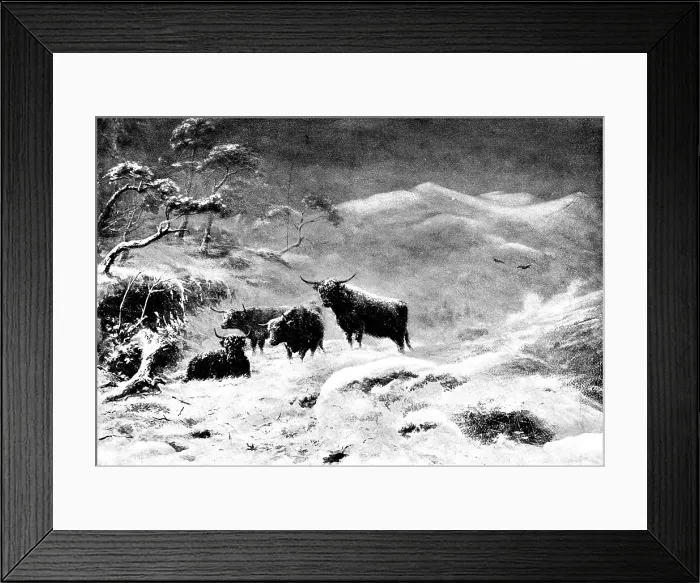 Framed Print : 'A Storm on Ben Lawers' by John J. Richardson, 1895. Creator: Unknown Framed Print : 'A Storm on Ben Lawers' by John J. Richardson, 1895. Creator: Unknown