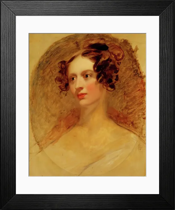 Framed Print : A Lady, 1832. Creator: William Dyce Framed Print : A Lady, 1832. Creator: William Dyce
