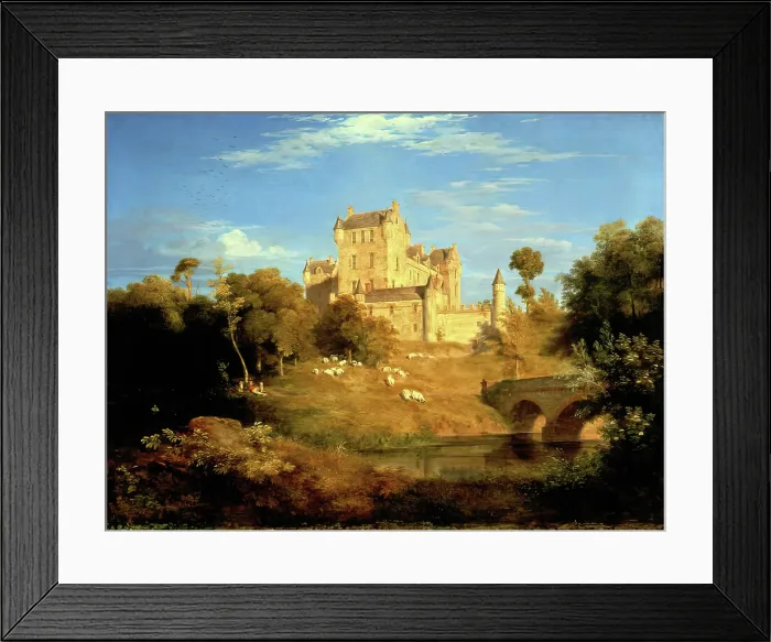 Framed Print : Fyvie Castle, 1828. Creator: James William Giles Framed Print : Fyvie Castle, 1828. Creator: James William Giles
