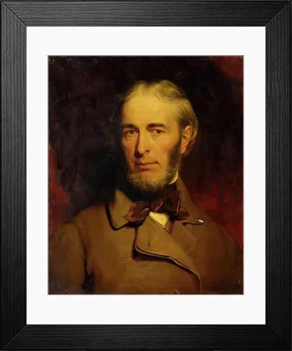 Framed Print : Self Portrait, 1850-1870. Creator: James William Giles Framed Print : Self Portrait, 1850-1870. Creator: James William Giles