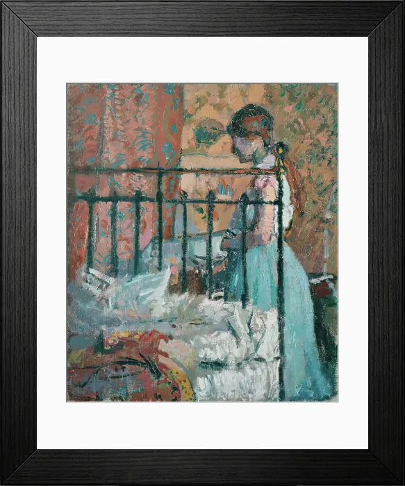 Framed Print : The Blue Petticoat, c1912. Creator: Spencer Gore Framed Print : The Blue Petticoat, c1912. Creator: Spencer Gore