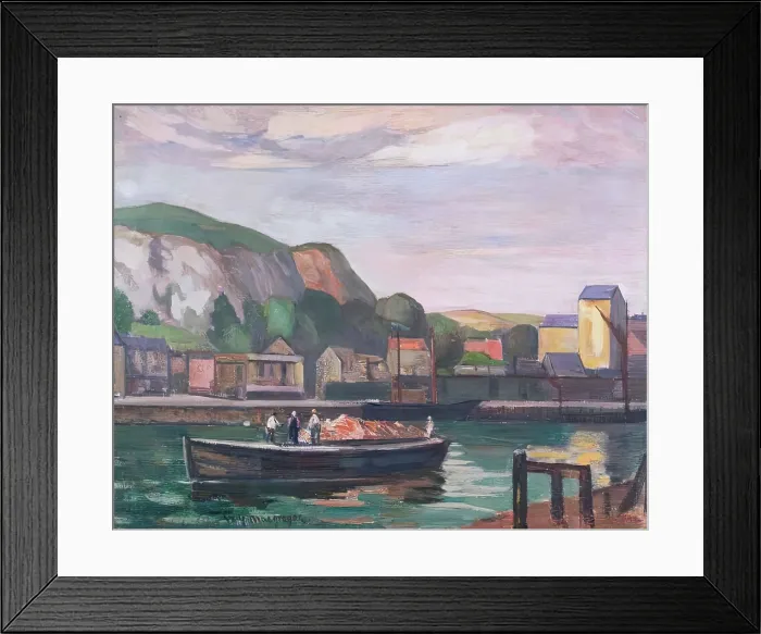 Framed Print : A Quayside, Boulogne, c1880-1920. Creator: William York Macgregor Framed Print : A Quayside, Boulogne, c1880-1920. Creator: William York Macgregor