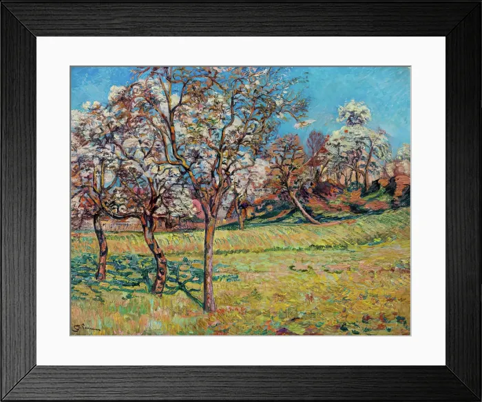Framed Print : Les Pommiers a Damiette, 1893. Creator: Armand Guillaumin Framed Print : Les Pommiers a Damiette, 1893. Creator: Armand Guillaumin
