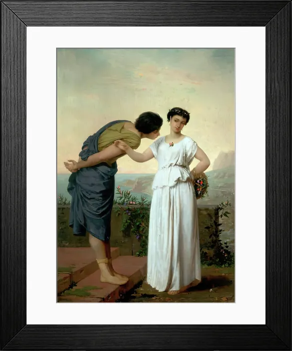 Framed Print : La Jeunesse, 1869. Creator: Jean Ernest Aubert Framed Print : La Jeunesse, 1869. Creator: Jean Ernest Aubert
