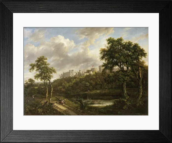 Framed Print : Windsor Castle, 1830. Creator: Patrick Nasmyth Framed Print : Windsor Castle, 1830. Creator: Patrick Nasmyth