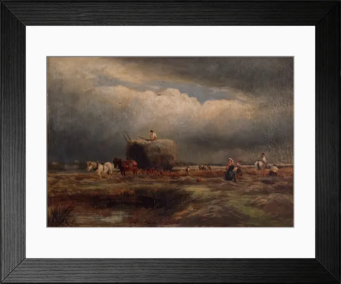 Framed Print : The Hay Wagon, 1857. Creator: Samuel Bough Framed Print : The Hay Wagon, 1857. Creator: Samuel Bough