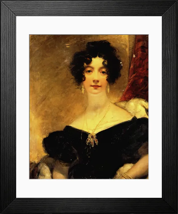 Framed Print : Miss Hannah Carnegie, c1830. Creator: William Dyce Framed Print : Miss Hannah Carnegie, c1830. Creator: William Dyce