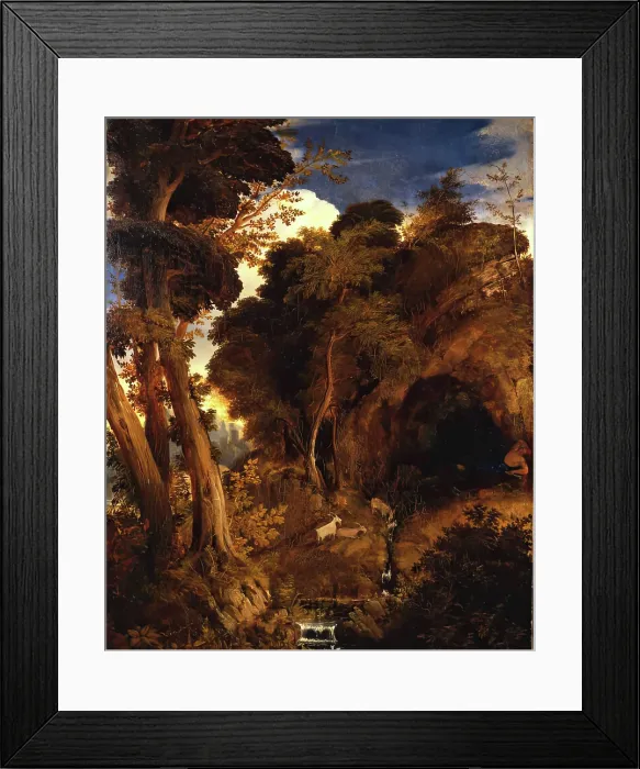 Framed Print : The Goatherd, c1830. Creator: William Dyce Framed Print : The Goatherd, c1830. Creator: William Dyce