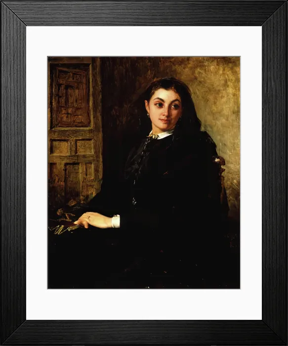 Framed Print : Dolores, A Spanish Widow, 1862. Creator: John Phillip Framed Print : Dolores, A Spanish Widow, 1862. Creator: John Phillip