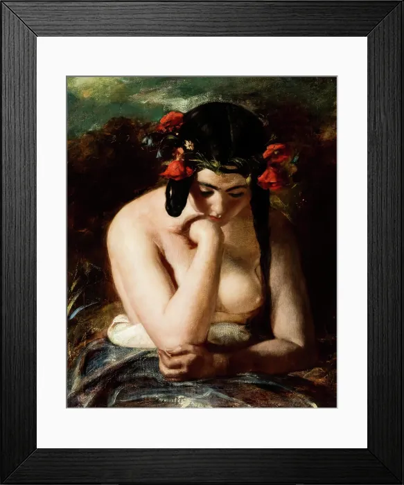 Framed Print : Somnolency, 1838. Creator: William Etty Framed Print : Somnolency, 1838. Creator: William Etty