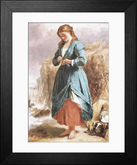 Framed Print : A Seaside Toilet, 1868. Creator: Thomas Faed Framed Print : A Seaside Toilet, 1868. Creator: Thomas Faed