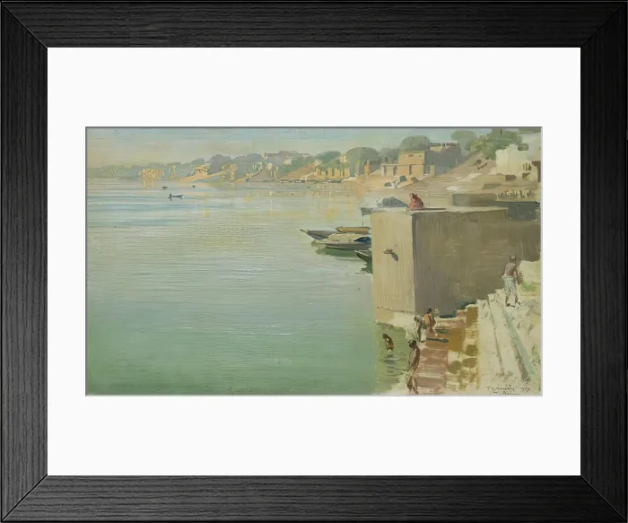 Framed Print : Benares, 1927. Creator: Ernest Stephen Lumsden Framed Print : Benares, 1927. Creator: Ernest Stephen Lumsden