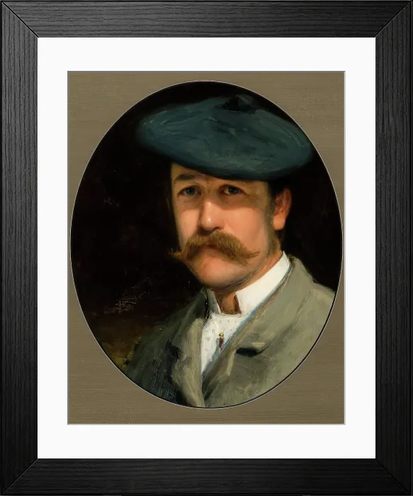 Framed Print : Self Portrait, 1882. Creator: Joseph Farquharson Framed Print : Self Portrait, 1882. Creator: Joseph Farquharson