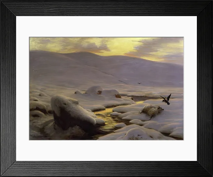 Framed Print : The Weary Waste Of Snow, Forest Of Birse, c1898. Creator: Joseph Farquharson Framed Print : The Weary Waste Of Snow, Forest Of Birse, c1898. Creator: Joseph Farquharson