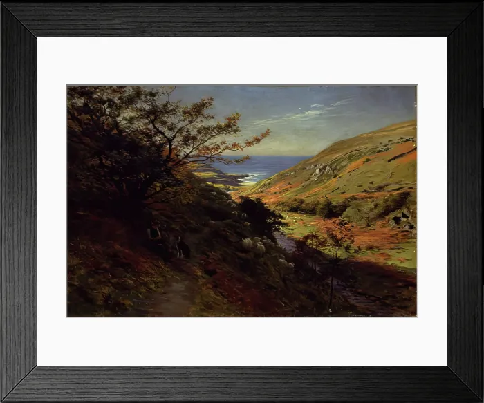 Framed Print : Currarie Glen, near Ballantrae, c1872. Creator: Joseph Farquharson Framed Print : Currarie Glen, near Ballantrae, c1872. Creator: Joseph Farquharson