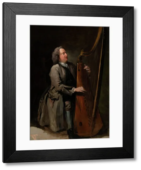 Framed Print : David Lewis, 1750-1764. Creator: William Hogarth Framed Print : David Lewis, 1750-1764. Creator: William Hogarth