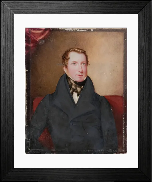 Framed Print : An Unknown Gentleman, c1840s. Creators: Unknown, William Watson Framed Print : An Unknown Gentleman, c1840s. Creators: Unknown, William Watson