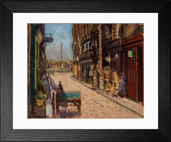 Framed Print : The Basket Shop, Rue St Jean, Dieppe, c1911-1912. Creator: Walter Richard Sickert Framed Print : The Basket Shop, Rue St Jean, Dieppe, c1911-1912. Creator: Walter Richard Sickert
