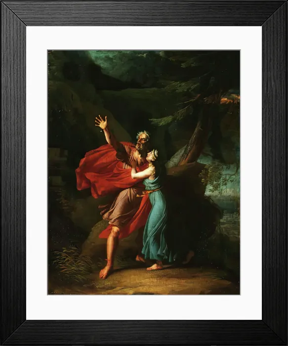 Framed Print : Oedipus and Antigone, c1795. Creator: Charles Thevenin Framed Print : Oedipus and Antigone, c1795. Creator: Charles Thevenin