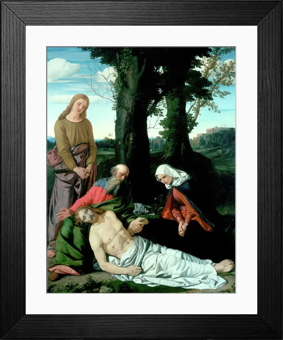 Framed Print : Lamentation over the Dead Christ, 1835. Creator: William Dyce Framed Print : Lamentation over the Dead Christ, 1835. Creator: William Dyce