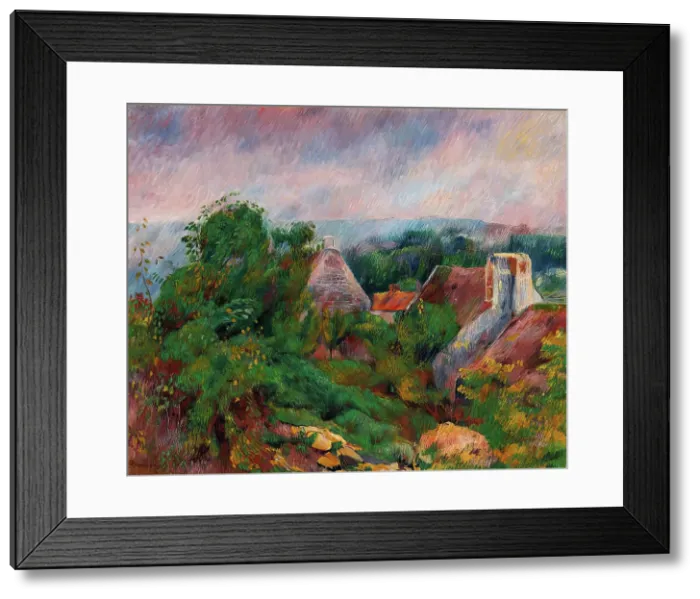 Framed Print : La Roche Guyon, 1885 - 1886. Creator: Pierre-Auguste Renoir Framed Print : La Roche Guyon, 1885 - 1886. Creator: Pierre-Auguste Renoir
