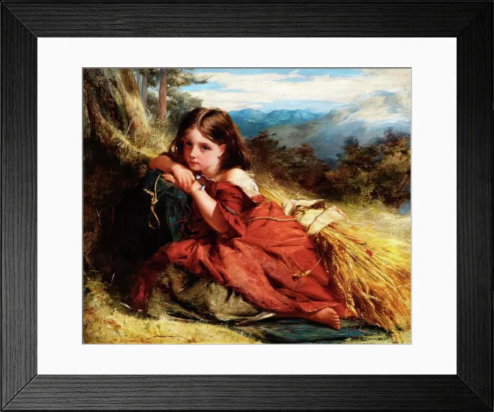 Framed Print : The Arrochar Gleaner, 1862. Creator: Robert Herdman Framed Print : The Arrochar Gleaner, 1862. Creator: Robert Herdman