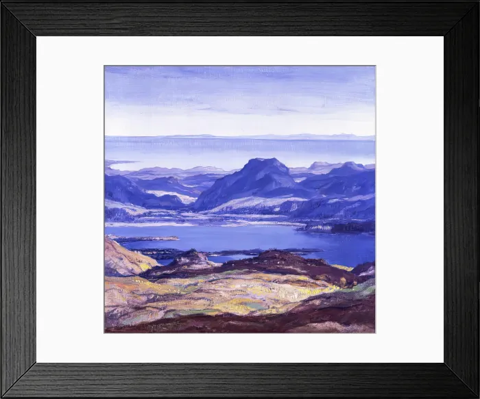 Framed Print : Loch Maree, 1900-1924. Creator: David Young Cameron Framed Print : Loch Maree, 1900-1924. Creator: David Young Cameron