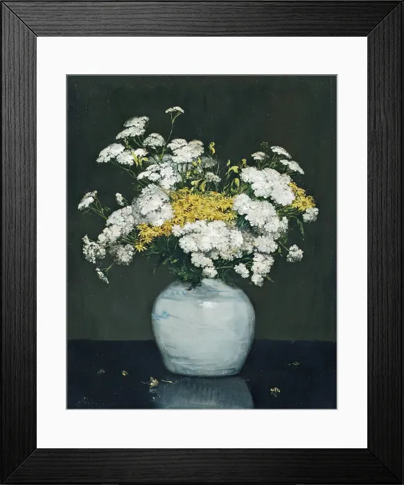 Framed Print : Yarrow and Ragwort, c1870-1890. Creator: Jules Lessore Framed Print : Yarrow and Ragwort, c1870-1890. Creator: Jules Lessore
