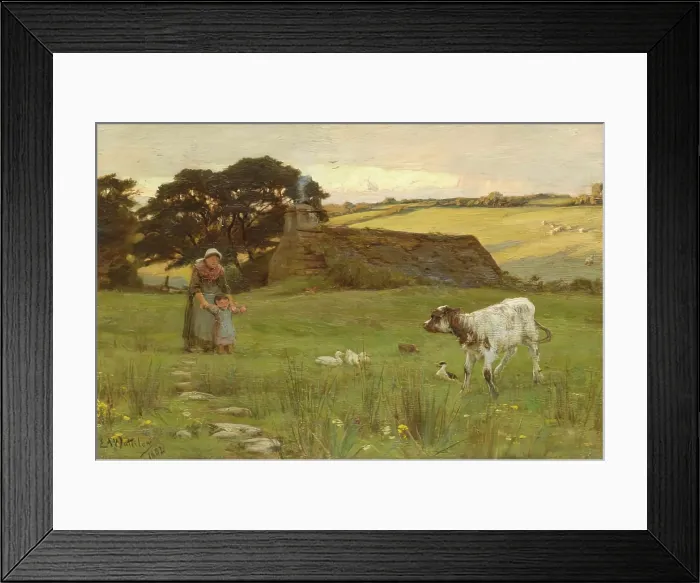 Framed Print : The Introduction, 1882. Creator: Sir Ernest Albert Waterlow Framed Print : The Introduction, 1882. Creator: Sir Ernest Albert Waterlow