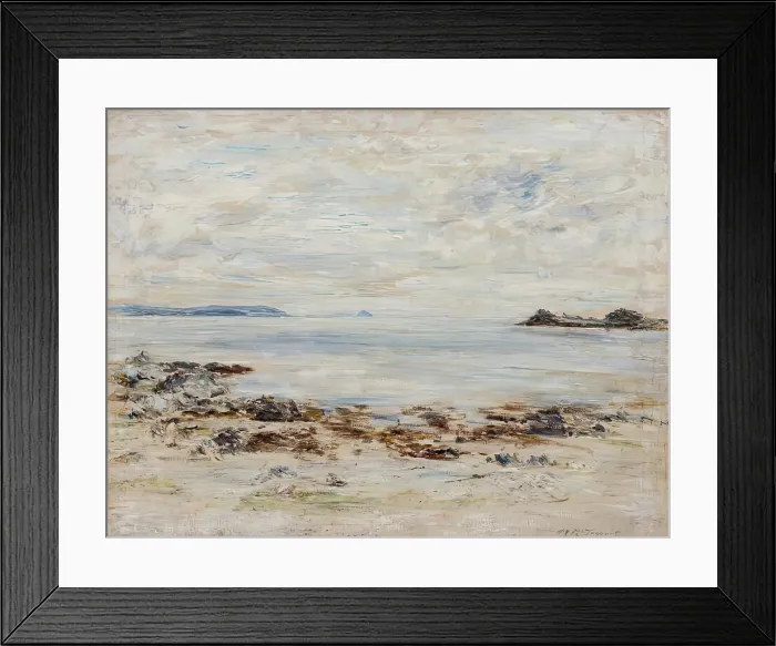 Framed Print : The White Calm - Ailsa Craig from Port an Righ, 1901. Creator: William McTaggart Framed Print : The White Calm - Ailsa Craig from Port an Righ, 1901. Creator: William McTaggart