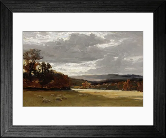 Framed Print : Near the Close of an Autumn Day, c1880-1940. Creator: Robert Buchan Nisbet