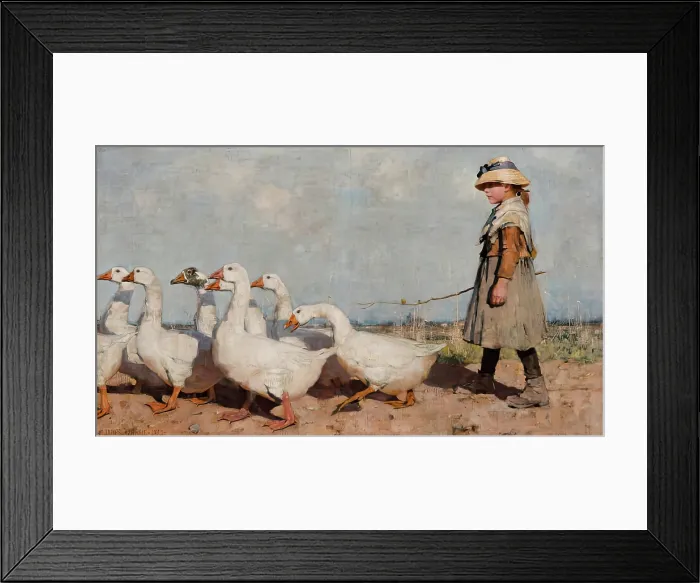 Framed Print : To Pastures New, 1883. Creator: Sir James Guthrie Framed Print : To Pastures New, 1883. Creator: Sir James Guthrie