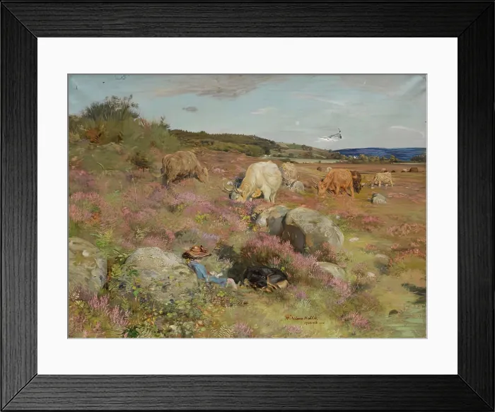 Framed Print : The Herd Girl, 1902 - 1906. Creator: William Walls Framed Print : The Herd Girl, 1902 - 1906. Creator: William Walls