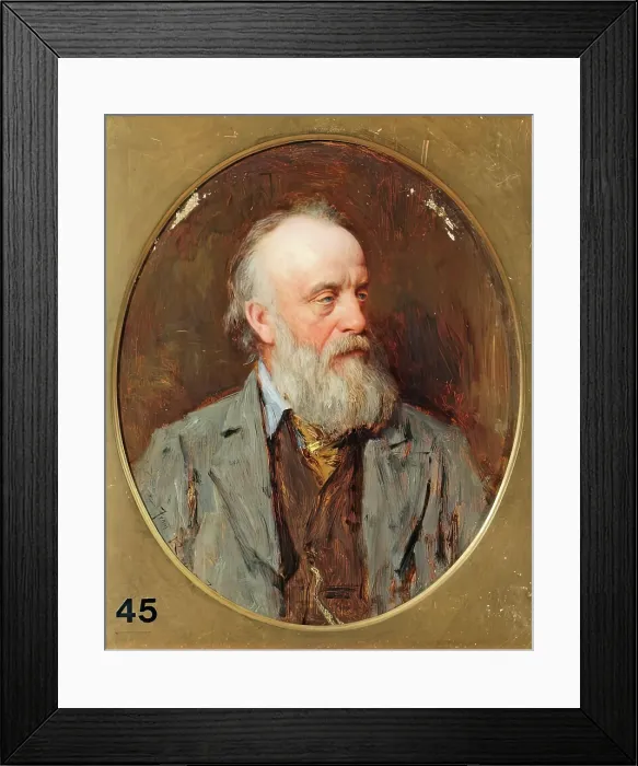 Framed Print : James Clarke Hook, RA, 1881. Creator: George Reid Framed Print : James Clarke Hook, RA, 1881. Creator: George Reid