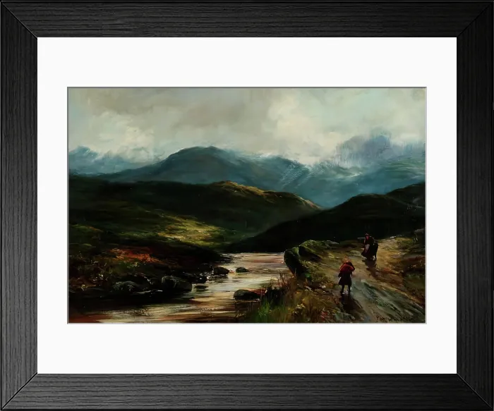 Framed Print : Landscape, 1875-1899. Creator: John MacWhirter Framed Print : Landscape, 1875-1899. Creator: John MacWhirter