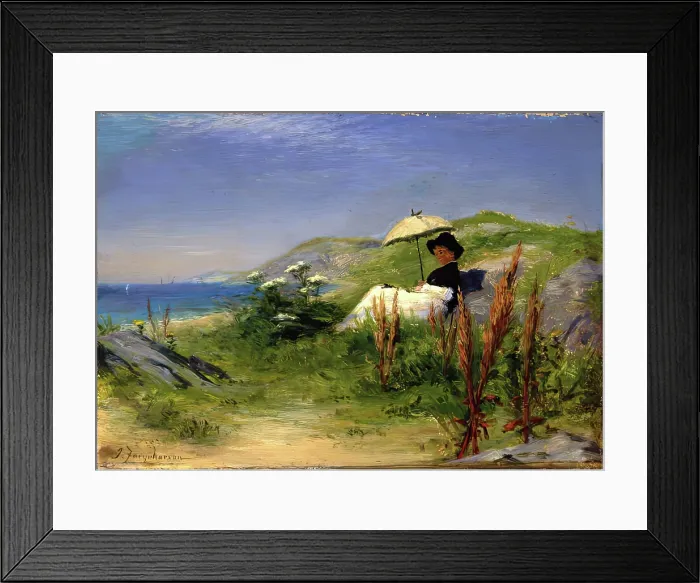 Framed Print : The Parasol, c1880s-1890s. Creator: Joseph Farquharson Framed Print : The Parasol, c1880s-1890s. Creator: Joseph Farquharson