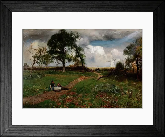 Framed Print : The White Mill, 1880-1910. Creator: David Murray Framed Print : The White Mill, 1880-1910. Creator: David Murray
